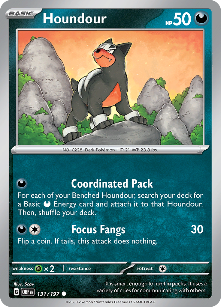 Houndour (131/197) [Scarlet & Violet: Obsidian Flames] | Jack's On Queen