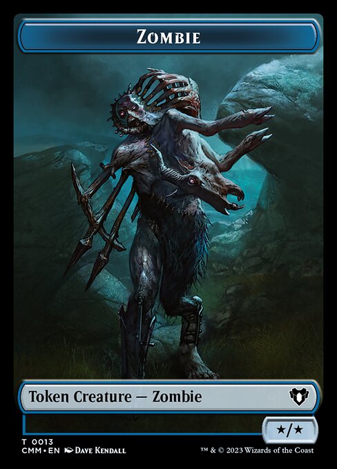 Human Soldier // Zombie (0013) Double-Sided Token [Commander Masters Tokens] | Jack's On Queen