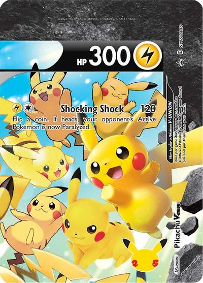 Pikachu V-UNION (SWSH140) (Celebrations) [Sword & Shield: Black Star Promos] | Jack's On Queen