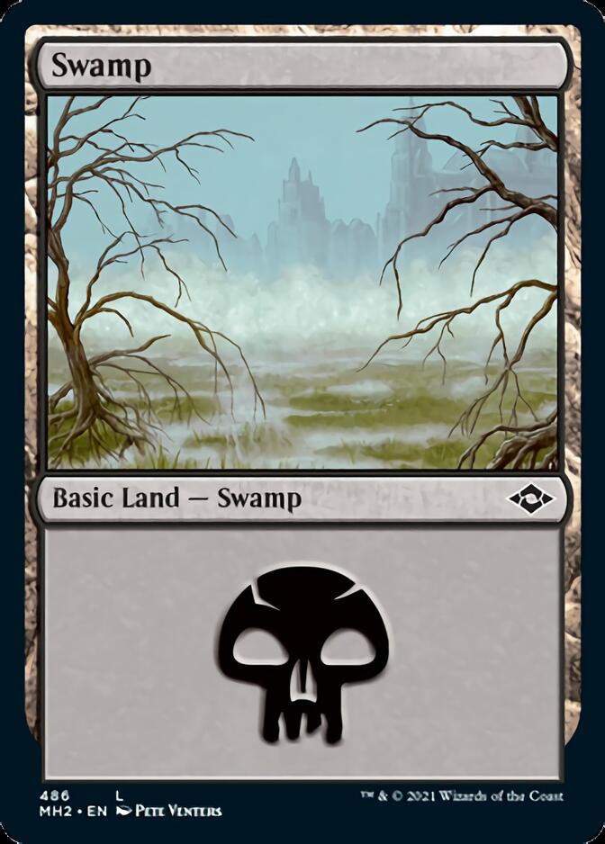 Swamp (486) (Foil Etched) [Modern Horizons 2] | Jack's On Queen