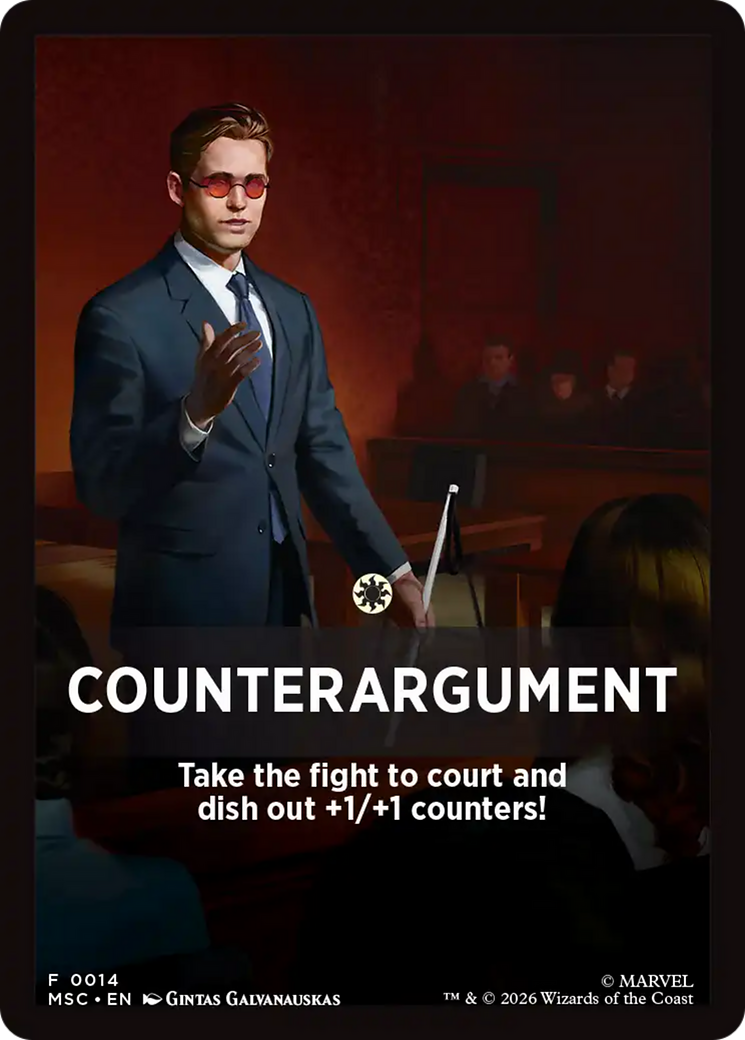 Counterargument Theme Card [Marvel Super Heroes Commander] | Jack's On Queen