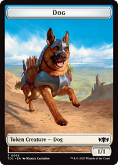 Dog // Goblin Double-Sided Token [Tarkir: Dragonstorm Commander Tokens] | Jack's On Queen