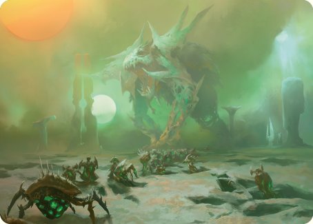 Green Sun's Twilight Art Card [Phyrexia: All Will Be One Art Series] | Jack's On Queen