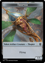 Goblin // Thopter Double-Sided Token [Bloomburrow Commander Tokens] | Jack's On Queen