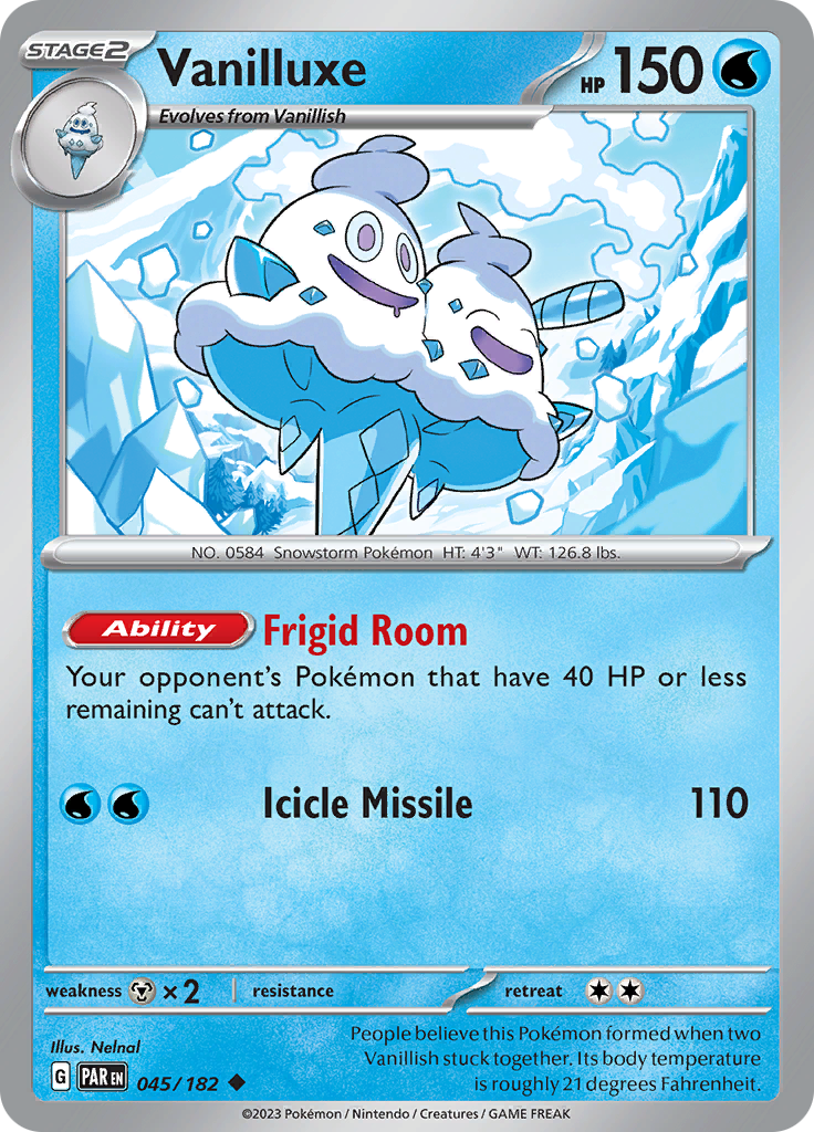 Vanilluxe (045/182) [Scarlet & Violet: Paradox Rift] | Jack's On Queen