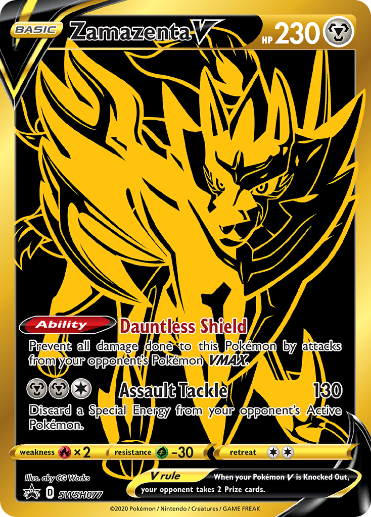 Zamazenta V (SWSH077) [Sword & Shield: Black Star Promos] | Jack's On Queen