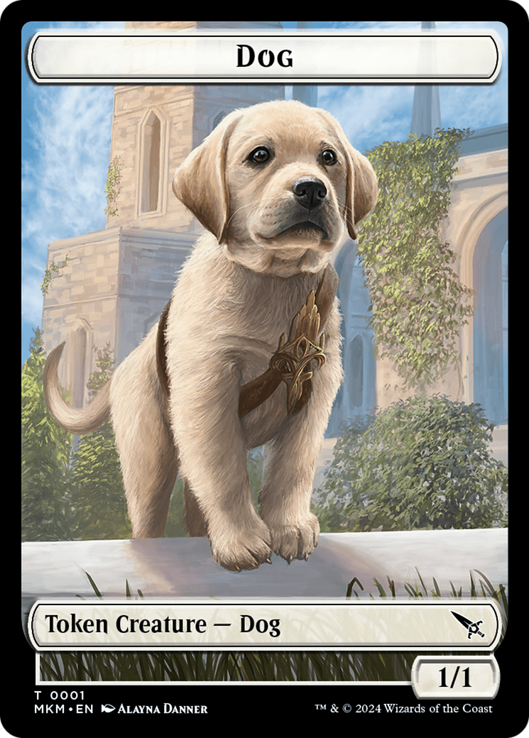 Thopter (0020) // Dog Double-Sided Token [Murders at Karlov Manor Tokens] | Jack's On Queen