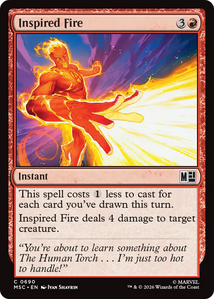 Inspired Fire [Marvel Super Heroes Commander] | Jack's On Queen