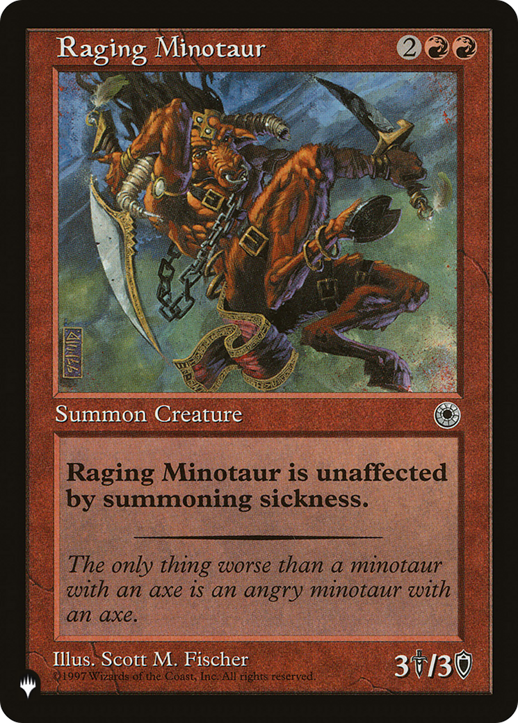 Raging Minotaur [The List Reprints] | Jack's On Queen