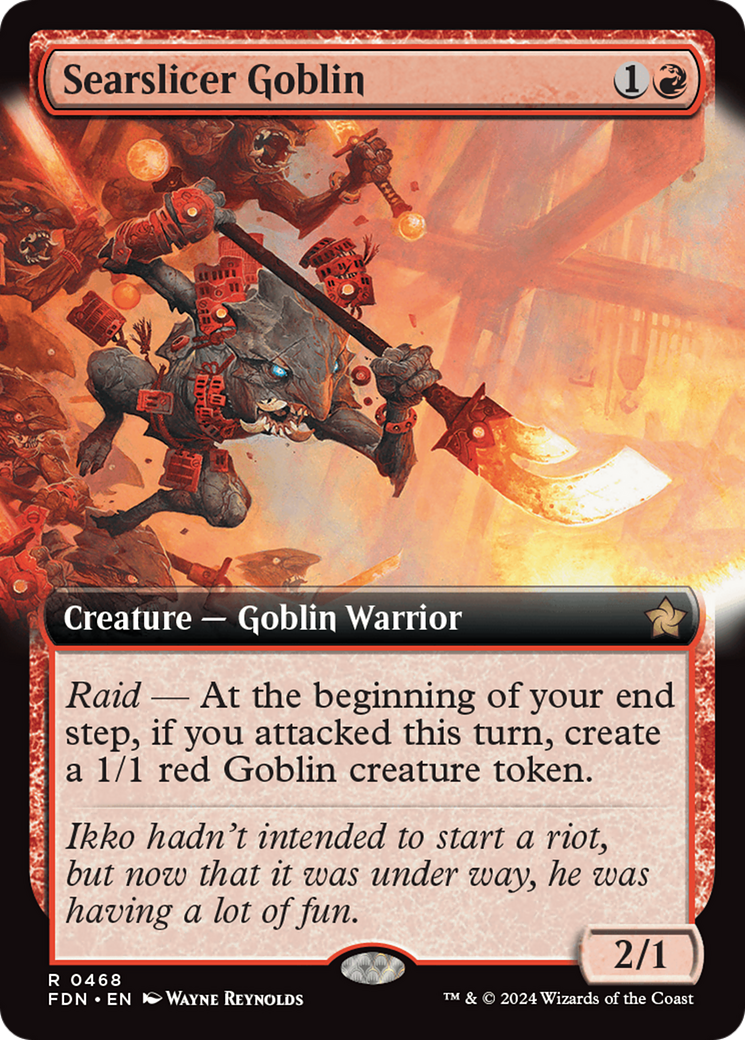 Searslicer Goblin (Extended Art) [Foundations] | Jack's On Queen