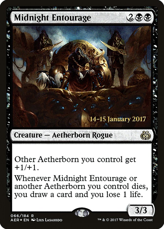 Midnight Entourage [Aether Revolt Prerelease Promos] | Jack's On Queen