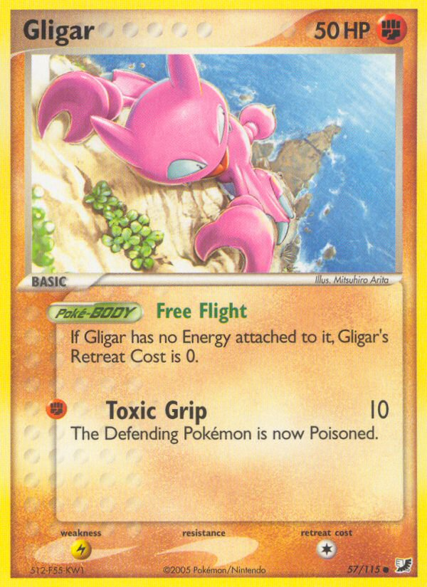 Gligar (57/115) [EX: Unseen Forces] | Jack's On Queen