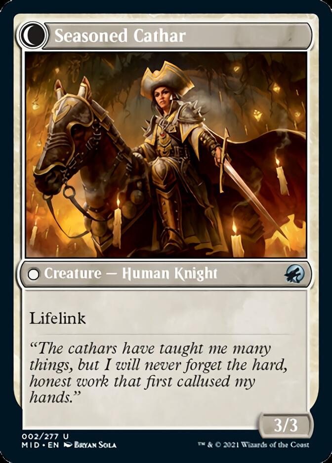 Ambitious Farmhand // Seasoned Cathar [Innistrad: Midnight Hunt] | Jack's On Queen