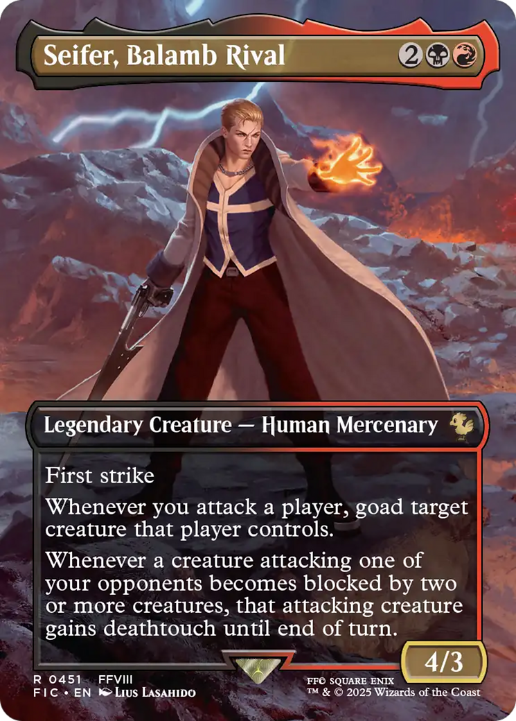 Seifer, Balamb Rival (Borderless) [FINAL FANTASY Commander] | Jack's On Queen