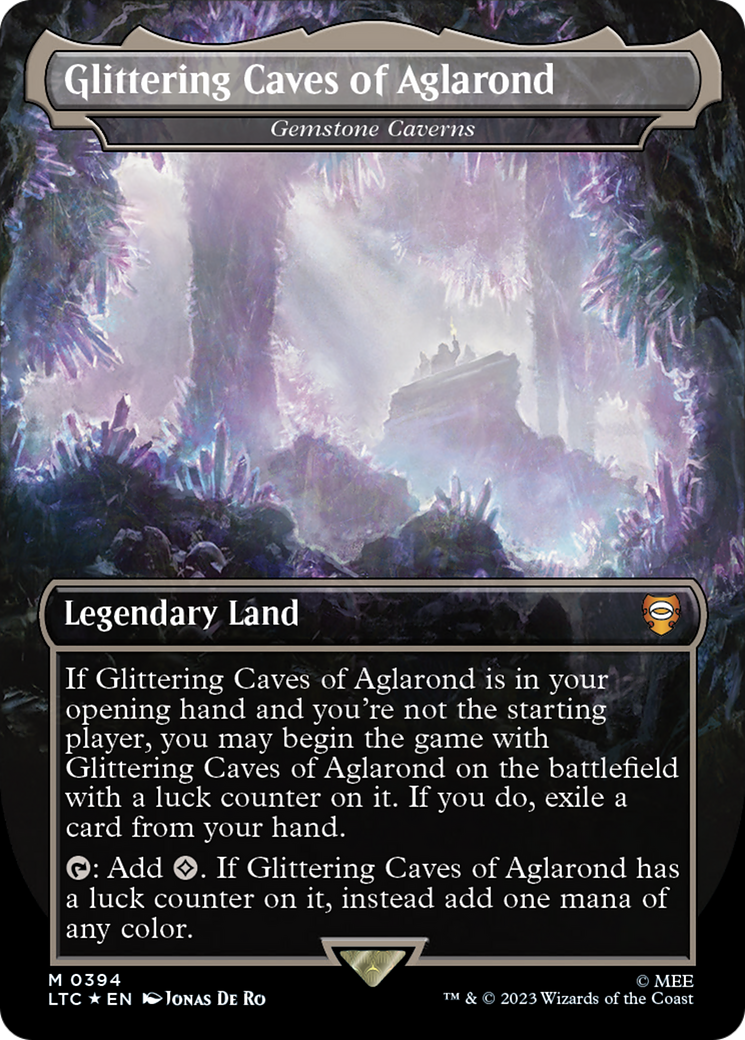 Glittering Caves of Aglarond - Gemstone Caverns (Surge Foil Realms and Relics) [The Lord of the Rings: Tales of Middle-Earth Commander] | Jack's On Queen
