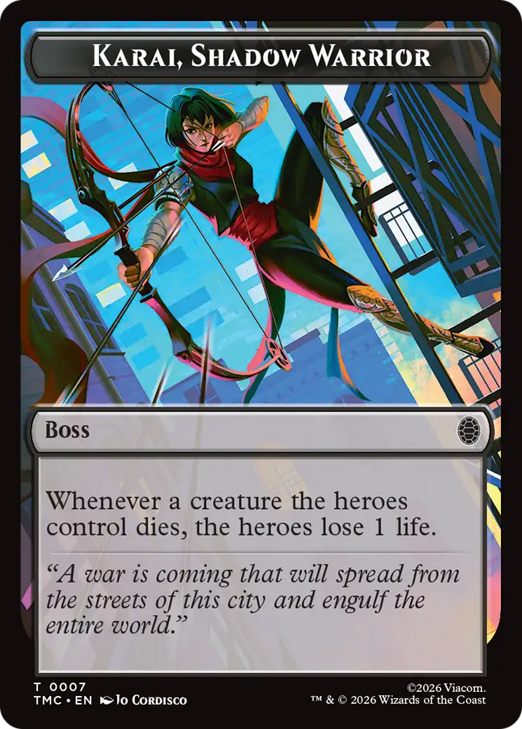 Karai, Shadow Warrior [Teenage Mutant Ninja Turtles Commander Tokens] | Jack's On Queen