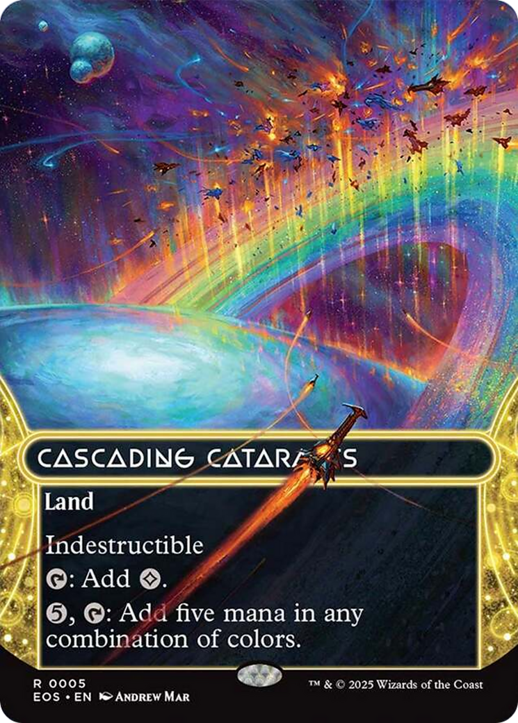Cascading Cataracts (0005) (Borderless) [Edge of Eternities: Stellar Sights] | Jack's On Queen