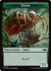 Wall // Spider Double-Sided Token [Tarkir: Dragonstorm Commander Tokens] | Jack's On Queen
