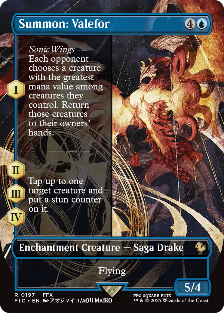 Summon: Valefor (Borderless) [FINAL FANTASY Commander] | Jack's On Queen