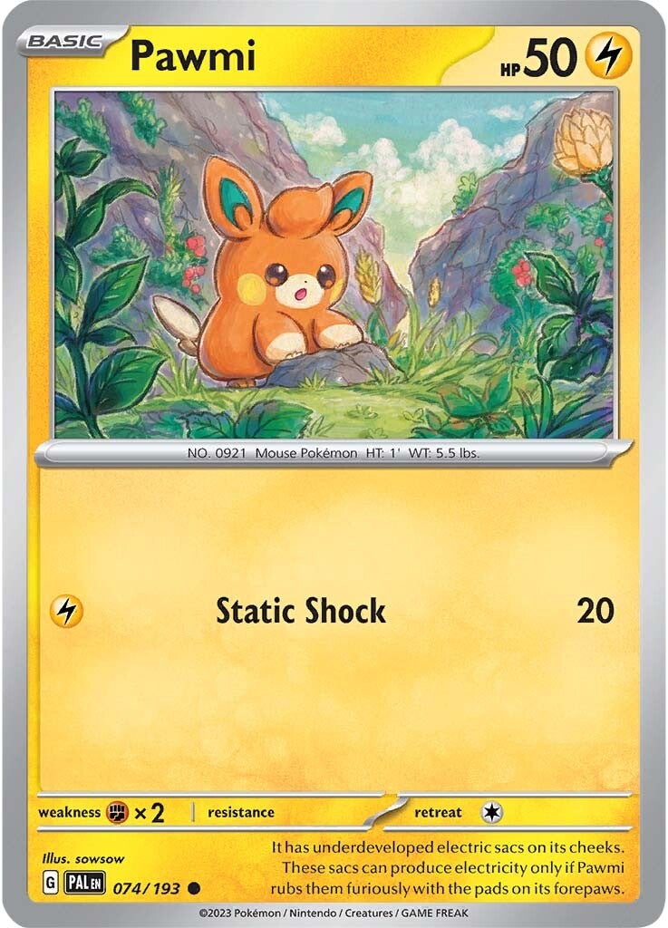 Pawmi (074/193) [Scarlet & Violet: Paldea Evolved] | Jack's On Queen