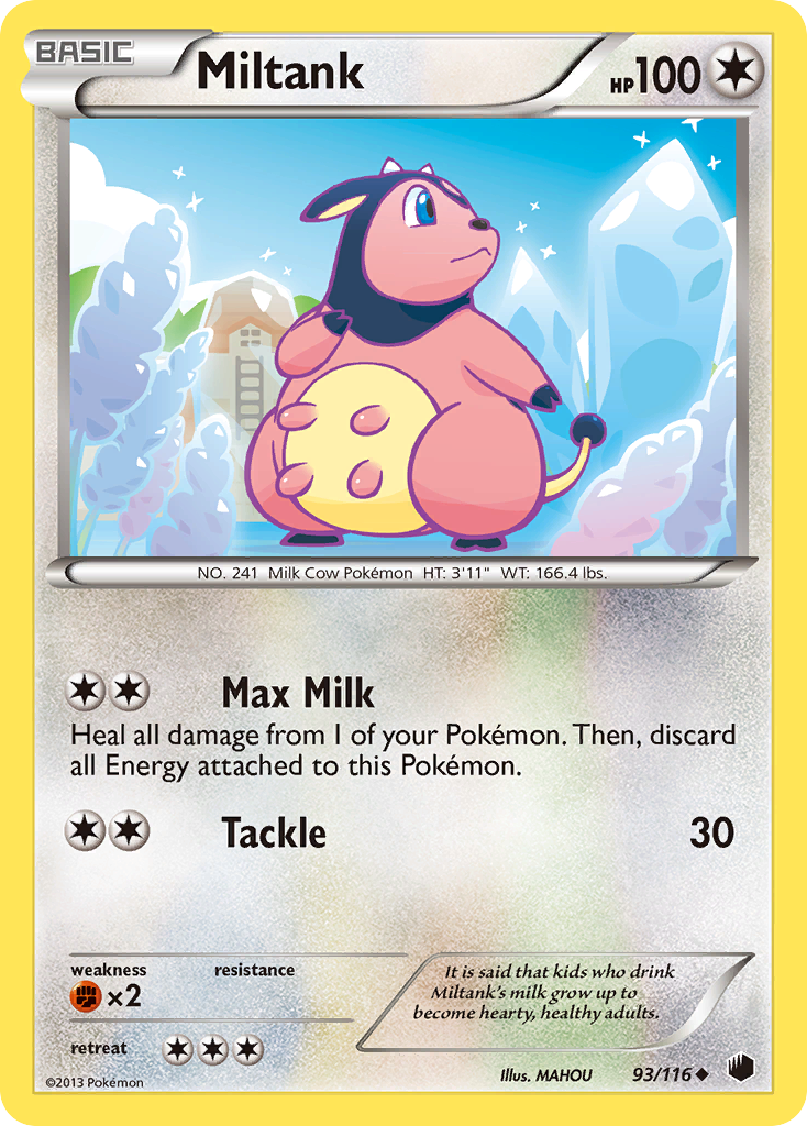 Miltank (93/116) [Black & White: Plasma Freeze] | Jack's On Queen