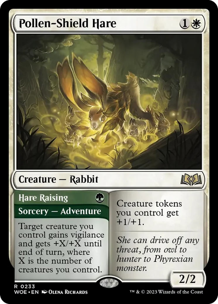 Pollen-Shield Hare // Hare Raising [Wilds of Eldraine] | Jack's On Queen