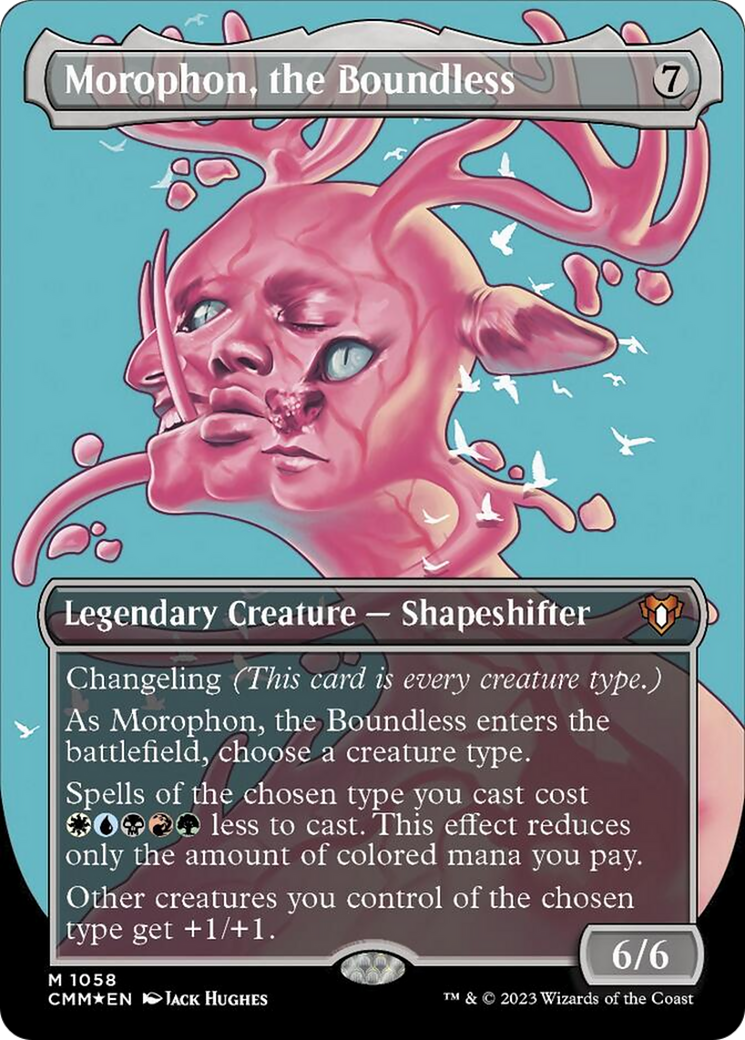 Morophon, the Boundless (Borderless Textured Foil Frame Break) [Commander Masters] | Jack's On Queen