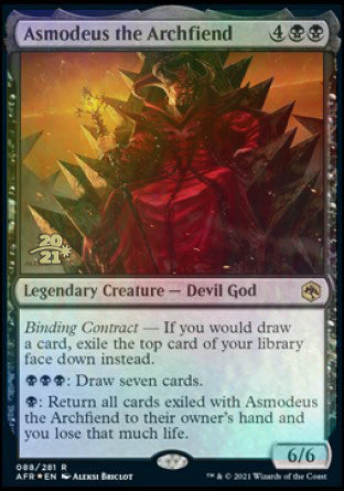 Asmodeus the Archfiend [Dungeons & Dragons: Adventures in the Forgotten Realms Prerelease Promos] | Jack's On Queen