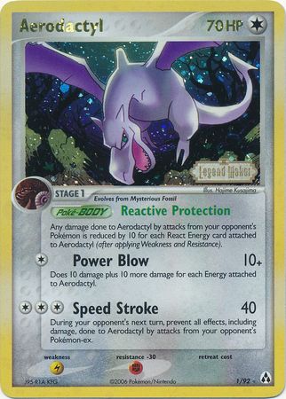 Aerodactyl (1/92) (Stamped) [EX: Legend Maker] | Jack's On Queen