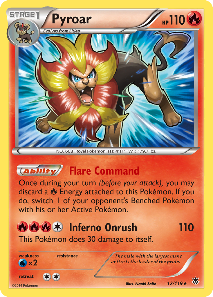 Pyroar (12/119) [XY: Phantom Forces] | Jack's On Queen