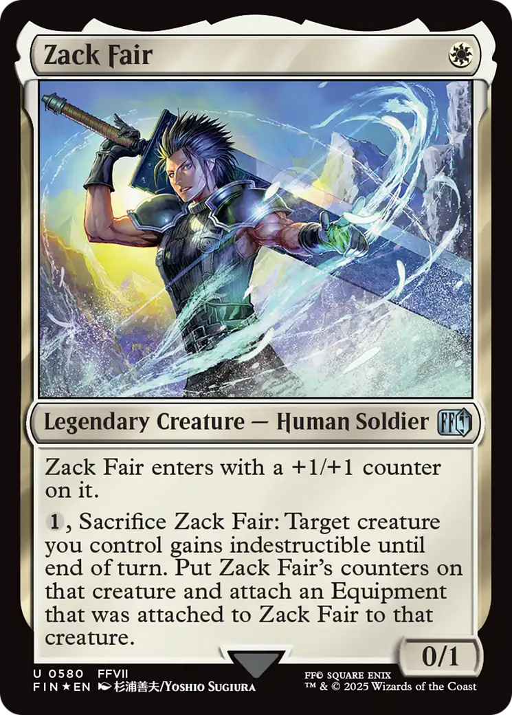Zack Fair (Surge Foil) [FINAL FANTASY] | Jack's On Queen
