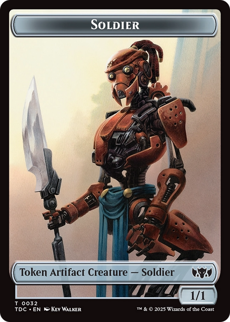 Solider (0032) // Copy Double-Sided Token [Tarkir: Dragonstorm Commander Tokens] | Jack's On Queen