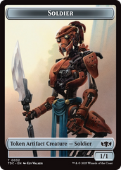 Solider (0032) // Copy Double-Sided Token [Tarkir: Dragonstorm Commander Tokens] | Jack's On Queen