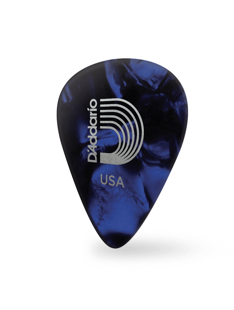 D'Addario BLUE PEARL, Medium Gauge (.70mm), 10-Pack guitar picks (1cbup4-10) | Jack's On Queen