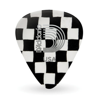D'Addario Checkerboard Celluloid Guitar Picks 10 pack, Heavy | Jack's On Queen