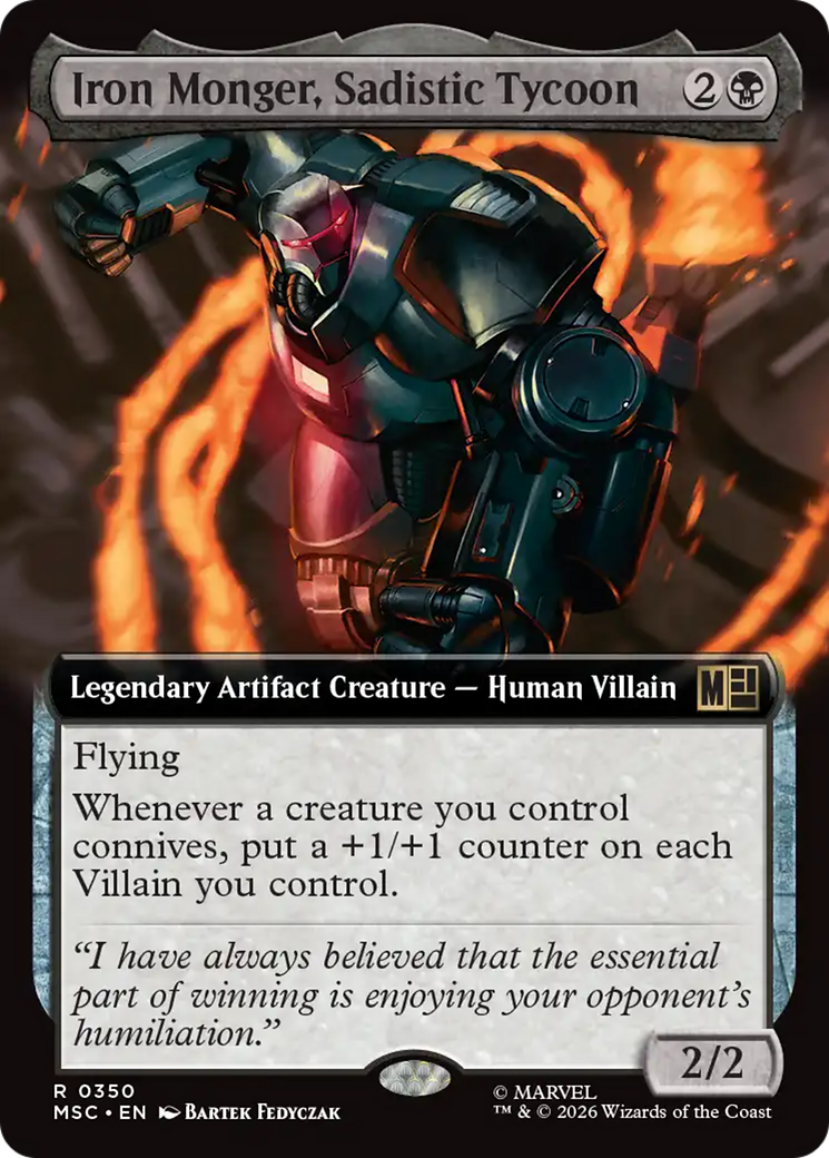 Iron Monger, Sadistic Tycoon (Extended Art) [Marvel Super Heroes Commander] | Jack's On Queen