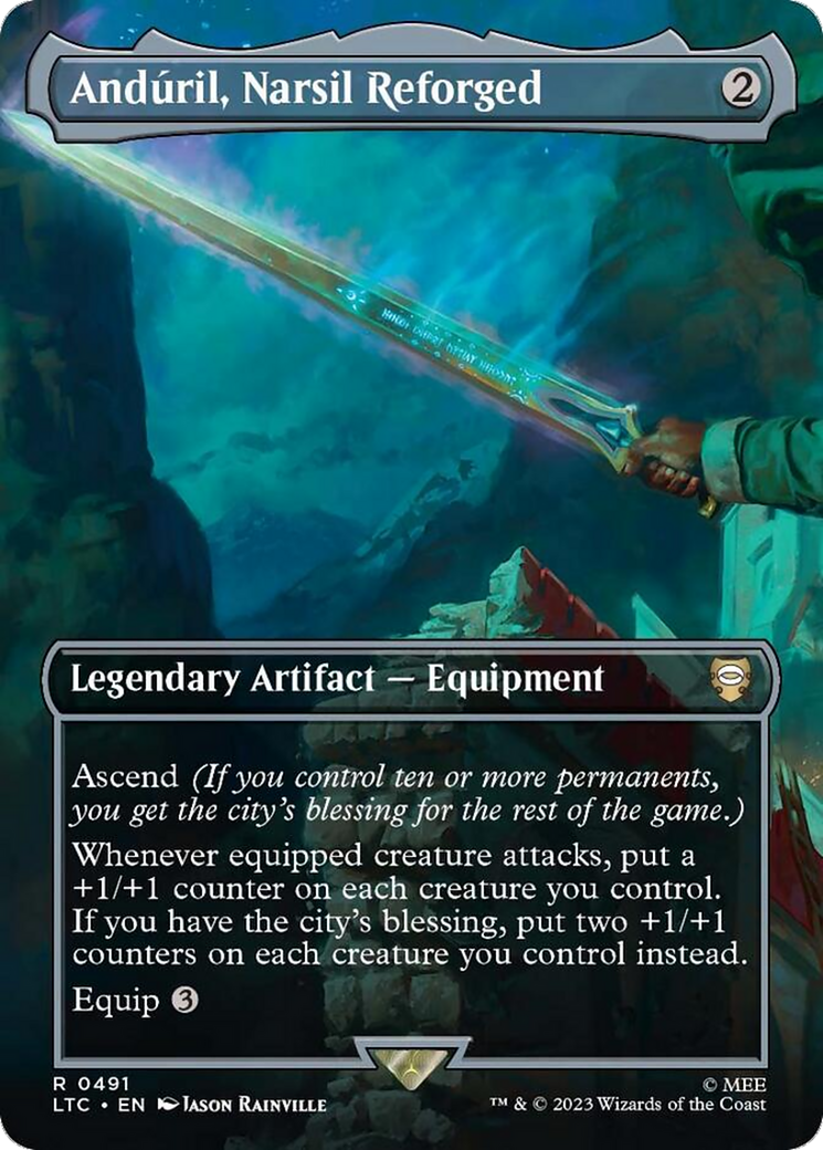 Anduril, Narsil Reforged (Borderless) [The Lord of the Rings: Tales of Middle-Earth Commander] | Jack's On Queen