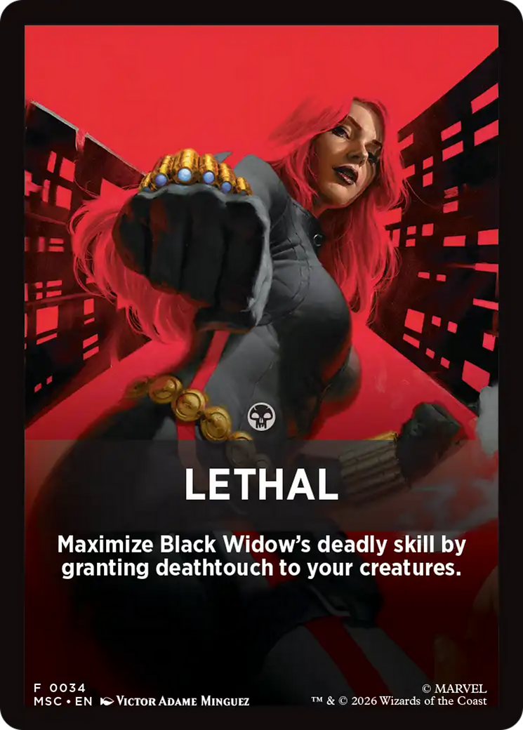 Lethal Theme Card [Marvel Super Heroes Commander] | Jack's On Queen