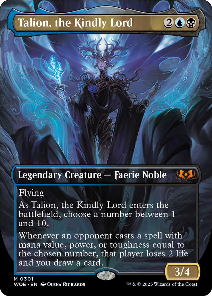 Talion, the Kindly Lord (Borderless Alternate Art) [Wilds of Eldraine] | Jack's On Queen