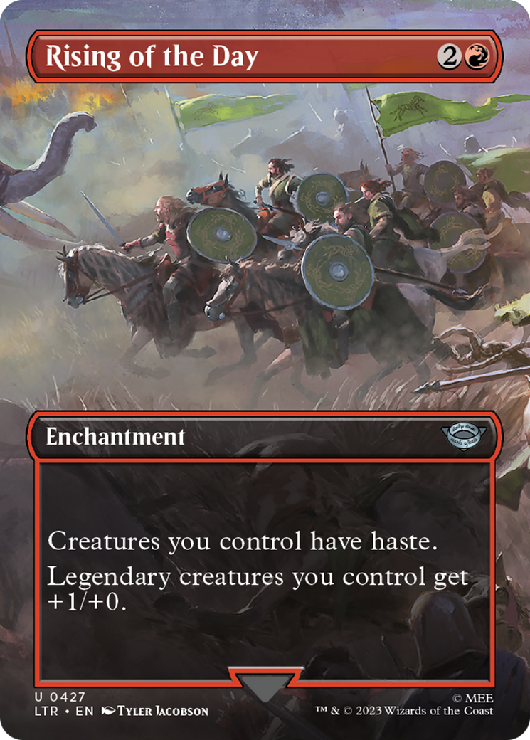 Rising of the Day (Borderless Alternate Art) [The Lord of the Rings: Tales of Middle-Earth] | Jack's On Queen