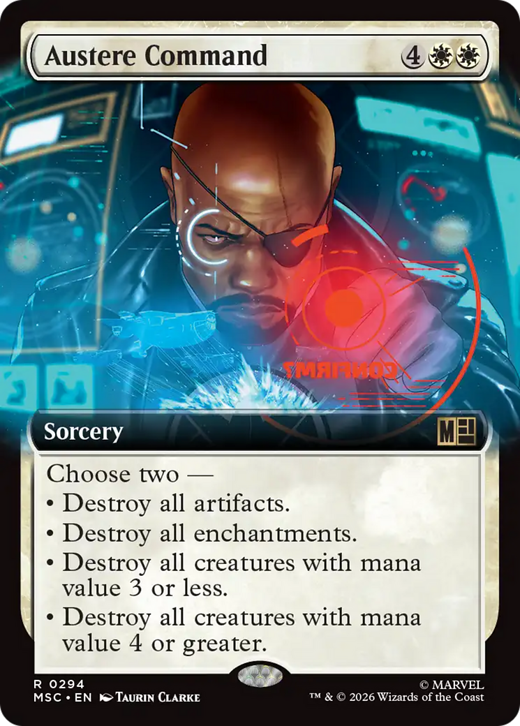 Austere Command (Extended Art) [Marvel Super Heroes Commander] | Jack's On Queen