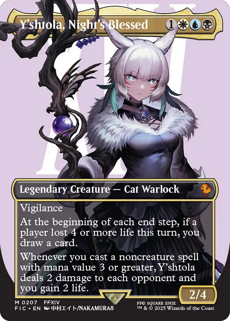 Y'shtola, Night's Blessed (Borderless) (Surge Foil) [FINAL FANTASY Commander] | Jack's On Queen