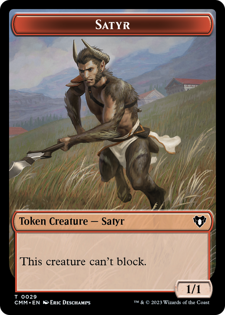 Satyr Token [Commander Masters Tokens] | Jack's On Queen