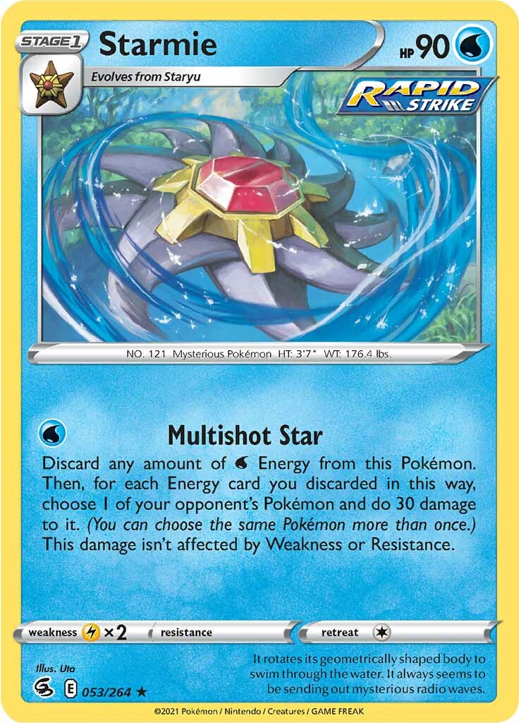 Starmie (053/264) [Sword & Shield: Fusion Strike] | Jack's On Queen