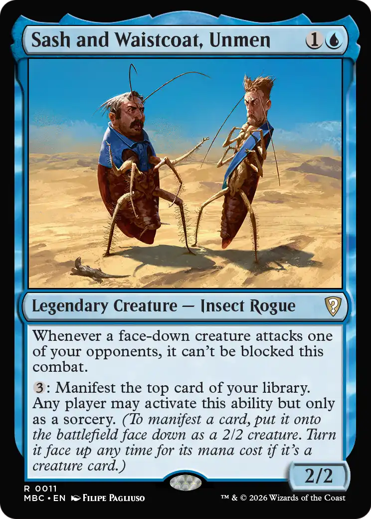 Sash and Waistcoat, Unmen [Mystery Booster: Commander Edition] | Jack's On Queen