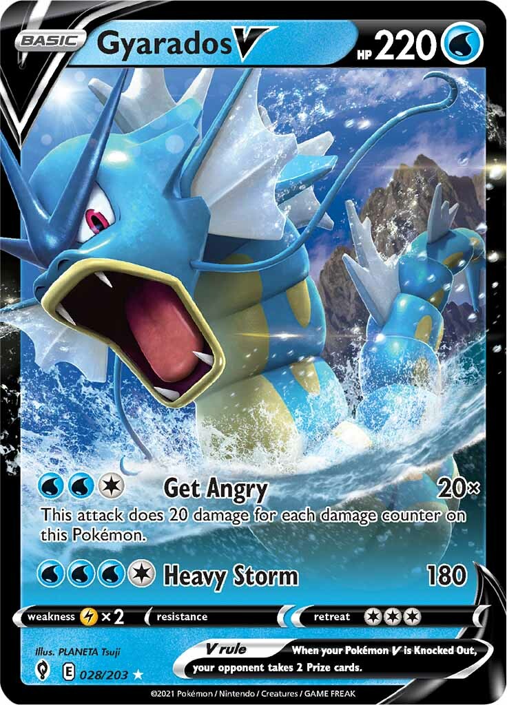 Gyarados V (028/203) [Sword & Shield: Evolving Skies] | Jack's On Queen