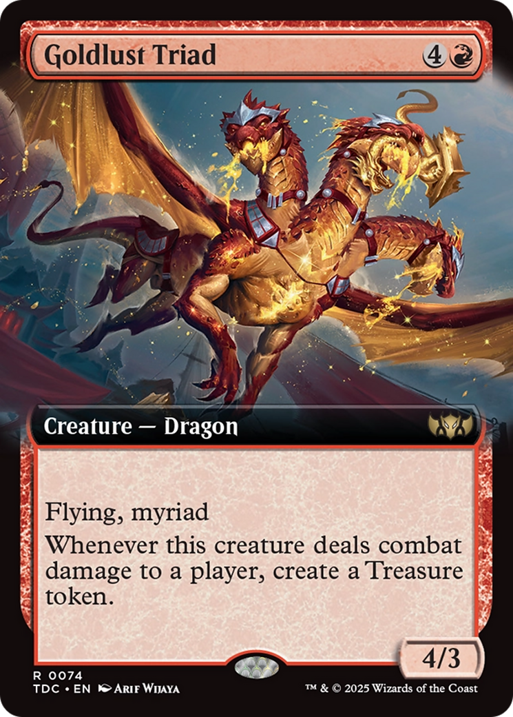 Goldlust Triad (Extended Art) [Tarkir: Dragonstorm Commander] | Jack's On Queen