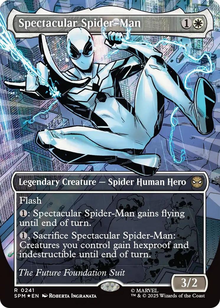 Spectacular Spider-Man (0241) (Borderless) (Textured Foil) [Marvel's Spider-Man] | Jack's On Queen