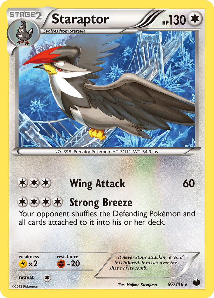 Staraptor (97/116) [Black & White: Plasma Freeze] | Jack's On Queen