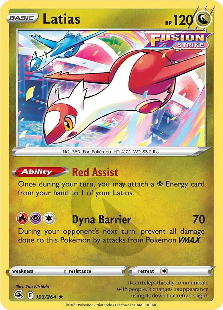 Latias (193/264) [Sword & Shield: Fusion Strike] | Jack's On Queen